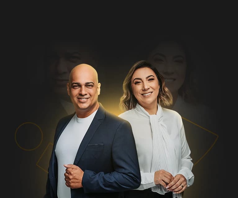 Taylor e Patrícia, fundadores do Ipromove Academy