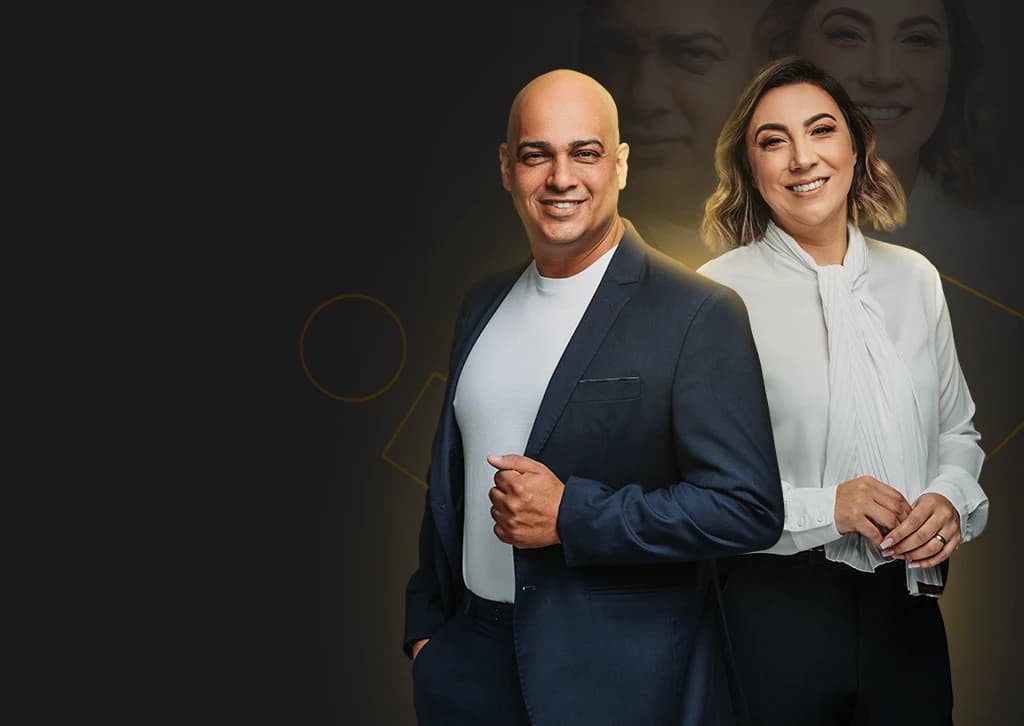 Taylor e Patrícia, fundadores do Ipromove Academy