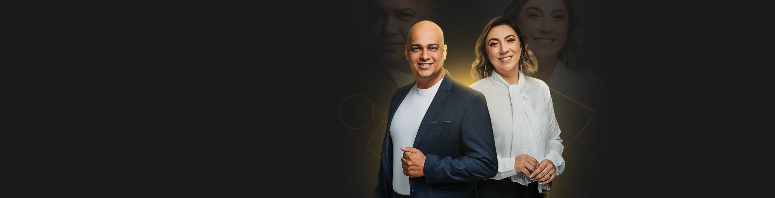 Taylor e Patrícia, fundadores do Ipromove Academy